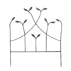 Forged Garden Border Edge With Leaves