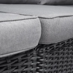 Keter California 5 Seater Outdoor Garden Furniture Lounge Set - Graphite With Grey Cushions -Lifetime Sales 14539595 1265047218293523